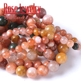 Colorful Rutilated Quartz Round Beads 15''