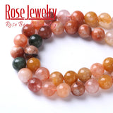 Colorful Rutilated Quartz Round Beads 15''