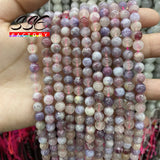Pink Tourmaline Round Loose Beads 4-10mm 15''