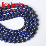 Real Lapis Lazuli Gemstone Beads Round Loose Stone Beads 4-12mm