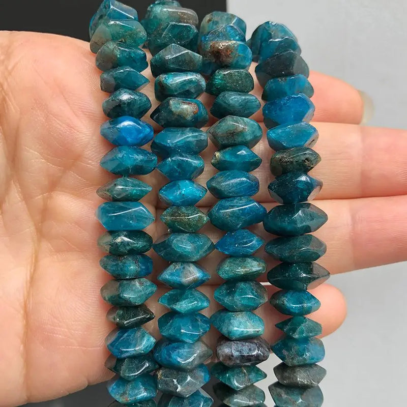 Apatite Stone Irregular Gem Loose Spacer Beads for Jewelry Making DIY
