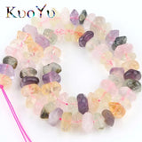 Colorful Quartz Crystal Irregular Loose Spacer Beads for Jewelry Making