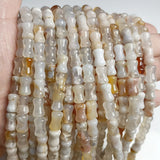 Natural Sakura Agat Bead Bamboo Shape Cherry Agates Loose Beads 7.5 Inch