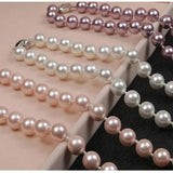 8mm Pink Shell Pearl Necklace DIY Hand Jewelry