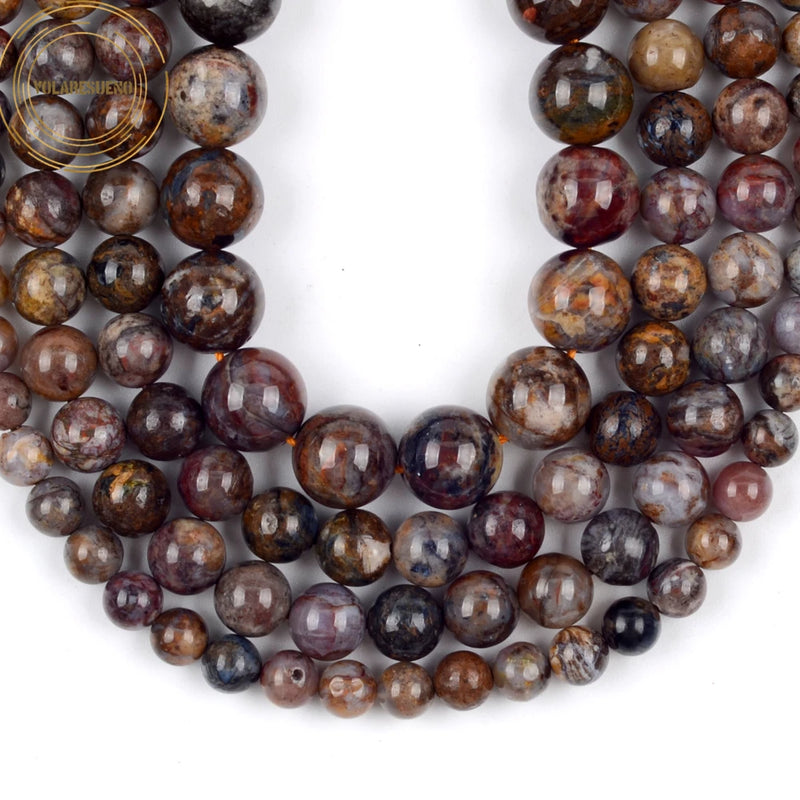 Petersite Smooth Round Beads for Jewelry Making 6-10mm