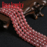Strawberry Quartz Round Flat Beads 6/8/10mm