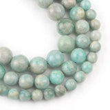 Natural Stone Amazonite Beads Round Loose Spacer Beads Jewelry Making