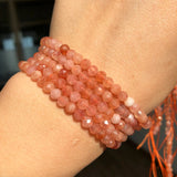 Sunstone Faceted Beads 15'' 2 3 4mm for Jewelry Making