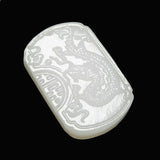 Dragon Phoenix Jade Pendant Necklace Hand-Carved Charm Amulet