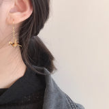 Japanese Cranes & Wind Girl 925 Silver Ear Cuffs