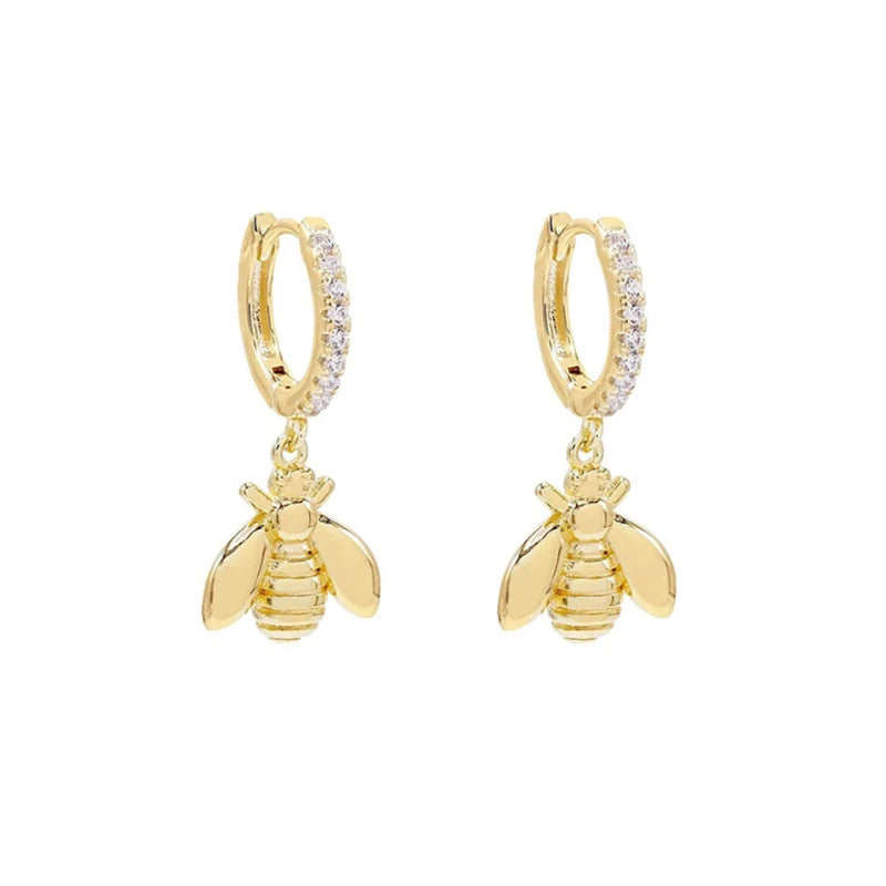 Crystal Zircon Punk Rock Animal Shaped Drop Earrings for Women
