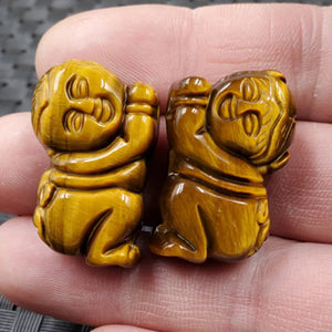 Tiger Eye Stone Jade Pendant Necklace Charm Jewelry