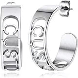 Custom Name Earrings Stainless Steel Studs Girls Jewelry