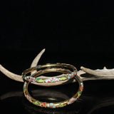 Beijing Cloisonne Bracelet Floral Chinese Style Bangle Gift Accessories Women
