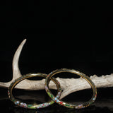 Beijing Cloisonne Bracelet Floral Chinese Style Bangle Gift Accessories Women