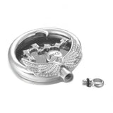 Memorial Keepsake Cremation Jewelry Angel Wings Urn Necklace Pendant