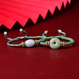 Jade Beads Bracelet Safety Buckle Hand Wave Bracelet