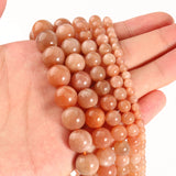 Sunstone Quartz Beads 7.5" Strand 6 8 10 MM for Jewelry Making