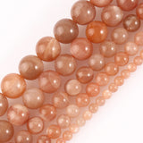 Sunstone Quartz Beads 7.5" Strand 6 8 10 MM for Jewelry Making