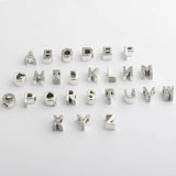 A-R Women Bracelets Bead Charm Alphabet 26 Letters Beads Lady Bracelet Bangle