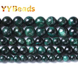 Green Emerald Gemstone Beads Round Loose Stone 6/8/10mm