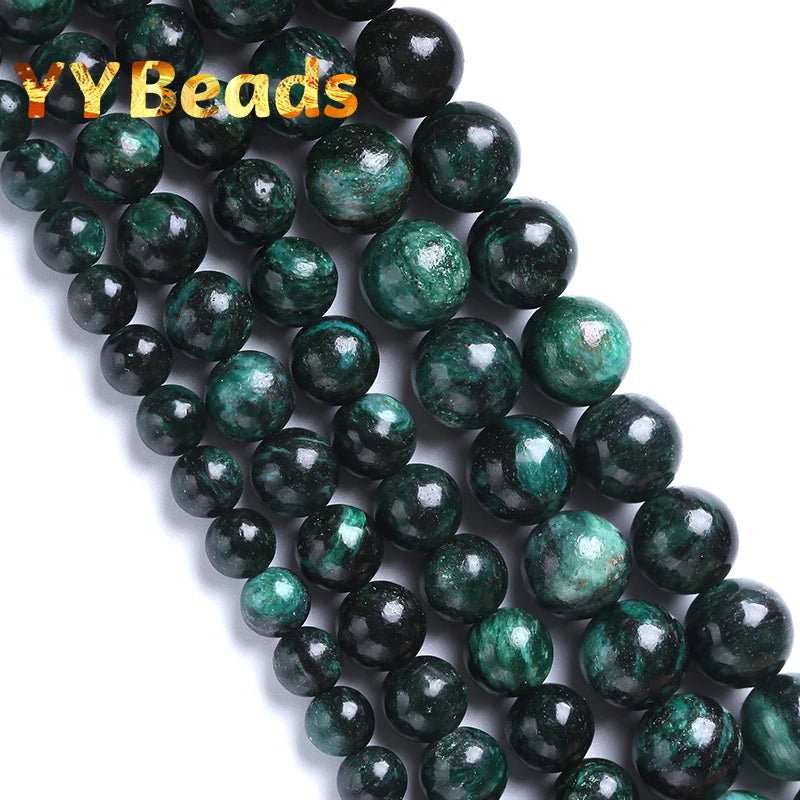 Green Emerald Gemstone Beads Round Loose Stone 6/8/10mm
