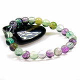 Aurora Fluorite Bracelet Natural Quartz Stone Stretch Energy Bracelet