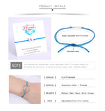 SET-Christmas Gift Heart Bracelets Stainless Steel Charm