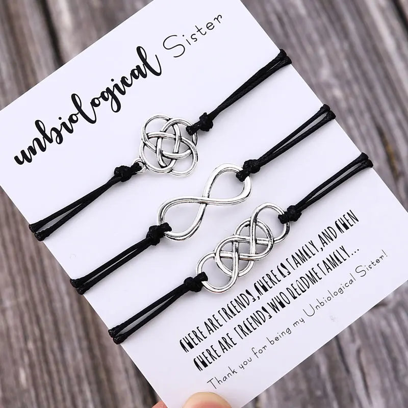 Unbiological Sisters Soul Sister Adjustable Bracelets