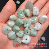 DIY Natural Emerald Chinese Zodiac Pendant Necklace