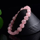 Pink Crystal Love Beads Bracelet Bangle Set