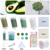 Seed Bead Embroidery Kit Sewing Supplies Non-woven Fabric DIY Hand Craft