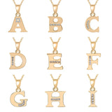 A-Z Letter Name Necklace & Pendant with Crystal from Swarovski