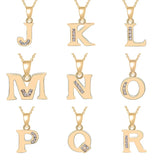 A-Z Letter Name Necklace & Pendant with Crystal from Swarovski