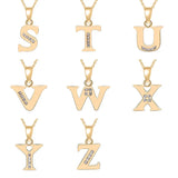 A-Z Letter Name Necklace & Pendant with Crystal from Swarovski