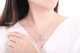 A-Z 26 Letter Name Pendant Long Chain Necklace for Women CZ DIY Jewelry Gift