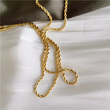 A-Z Initial Pendant Necklace Stainless Steel Chains Choker Gift