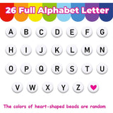 A-Z Acrylic Letter Alphabet Beads Kit for DIY Bracelet Making