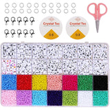 A-Z Acrylic Letter Alphabet Beads Kit for DIY Bracelet Making