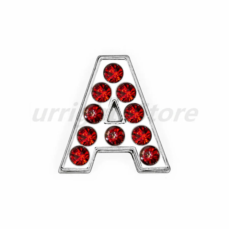Alloy Rhinestone 50pcs 8mm Slide Letters Charms DIY Jewelry Making