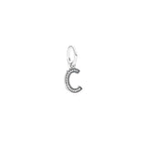 Crystal Alphabet Charm 925 Sterling Silver Beads Bracelet DIY Jewelry