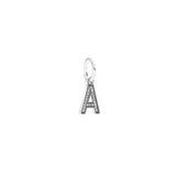 Crystal Alphabet Charm 925 Sterling Silver Beads Bracelet DIY Jewelry