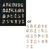 A-Z Initial Charms Pendant for DIY Bracelet Necklace Jewelry Making