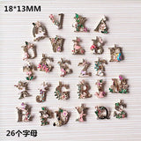 A-Z Initial Charms Pendant for DIY Bracelet Necklace Jewelry Making