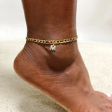 A-Z Initial Charm Anklets Stainless Steel Leg Bracelet