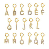 Initial Micro Pave Letter Charm Bracelet Stainless Steel Chain Women Jewelry
