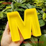 Large Alphabet Ornaments Epoxy Resin Mold Tabletop Decoration A-Z Letters