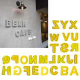 Large Alphabet Ornaments Epoxy Resin Mold Tabletop Decoration A-Z Letters