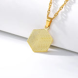 A-Z Letter Necklace Stainless Steel Chain Initial Pendant Necklaces For Women