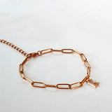 A-Z Zircon Initial Letter Bracelet Nameplate Chain Jewelry